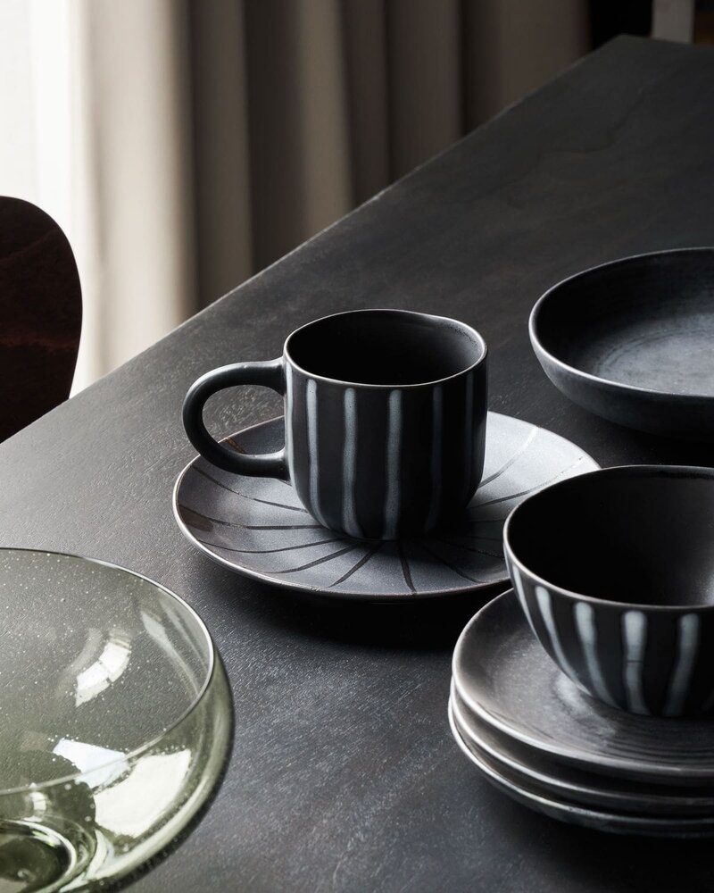 House Doctor Linemugg svart/brun set med 6 delar - 206264003 House Doctor Linemugg svart/brun set med 6 delar - 206264003