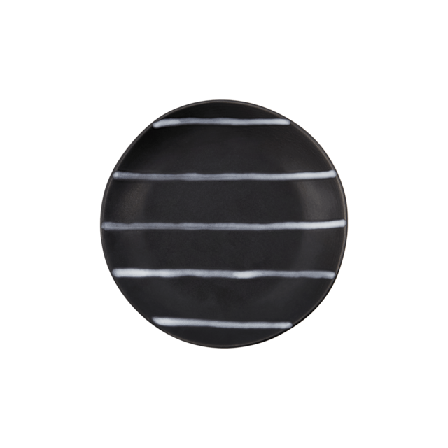 House Doctor Line plates black/brown set of 6 pieces - 206264001