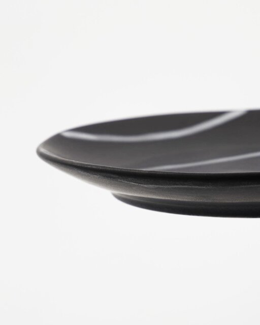 House Doctor Line plates black/brown set of 6 pieces - 206264001