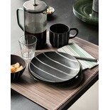 House Doctor Piatti Line nero/marrone set da 6 pezzi - 206264001 House Doctor Piatti Line nero/marrone set da 6 pezzi - 206264001