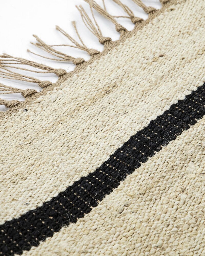 House Doctor Sima rug black/natural - 206230712