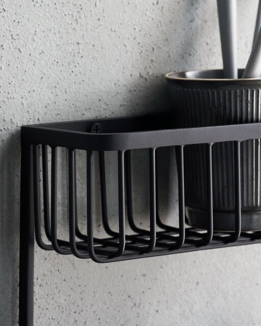 House Doctor Bath wall rack black - 205347001