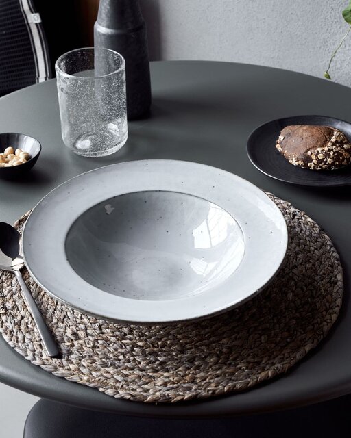 House Doctor Assiettes à pâtes rustiques gris/bleu set de 6 pièces - 206261020