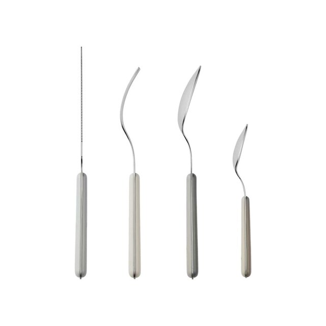 Broste Copenhagen Ménagère Marstal 8 pièces - nuances de gris - 55500001