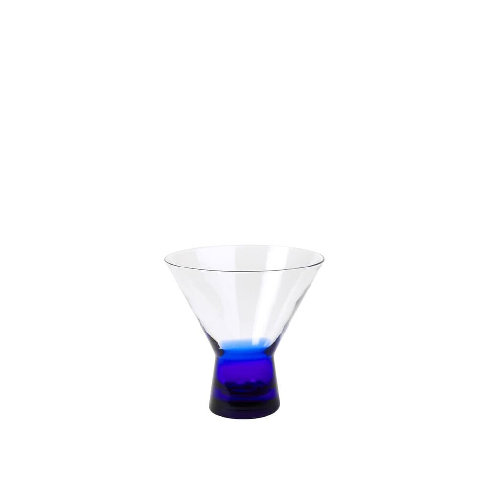 Broste Copenhagen Konus cocktailglas 10cl blå sæt med 6 dele - 14496261