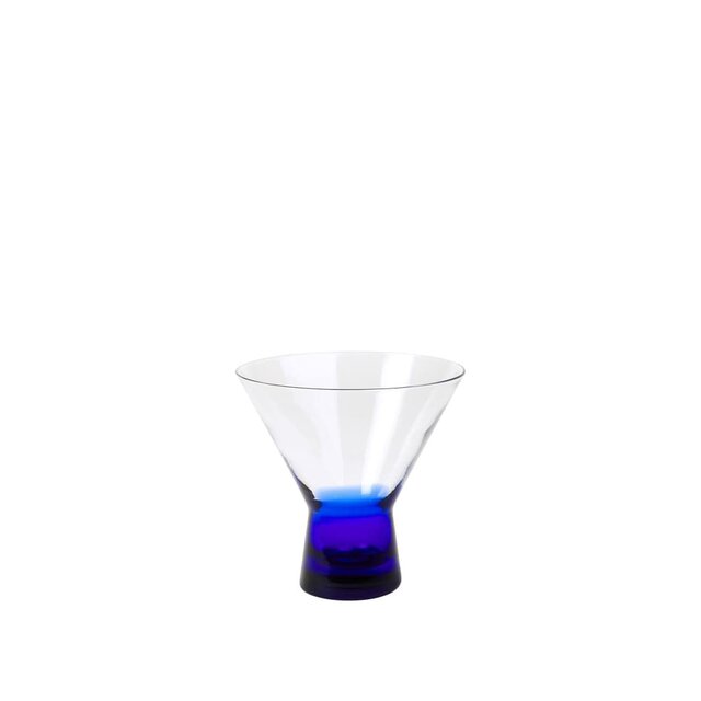 Broste Copenhagen Konus cocktailglazen 10cl blauw set van 6 stuks - 14496261