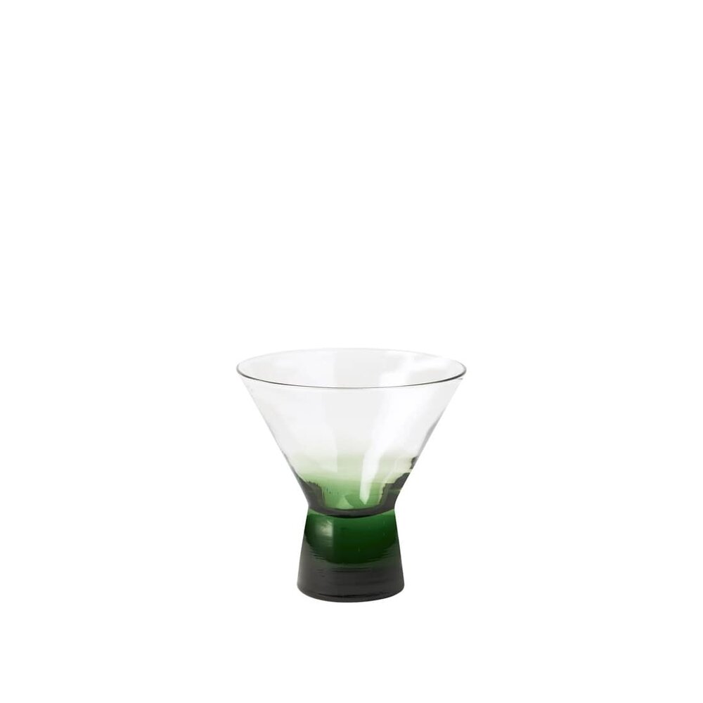 Broste Copenhagen Konus cocktailglazen 10cl groen set van 6 stuks - 14496264 Broste Copenhagen Konus cocktailglazen 10cl groen set van 6 stuks - 14496264