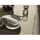 Broste Copenhagen Elouise dækkeservietter off white/grå sæt med 8 dele - 71210323