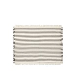 Broste Copenhagen Elouise placemats off white/black set of 8 pieces - 71210322 Broste Copenhagen Elouise placemats off white/black set of 8 pieces - 71210322