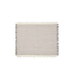 Broste Copenhagen Sets de table Elouise blanc cassé/noir lot de 8 pièces Broste Copenhagen Sets de table Elouise blanc cassé/noir lot de 8 pièces