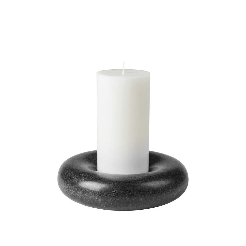 Broste Copenhagen Torus candle holder black - 70410019 Broste Copenhagen Torus candle holder black - 70410019