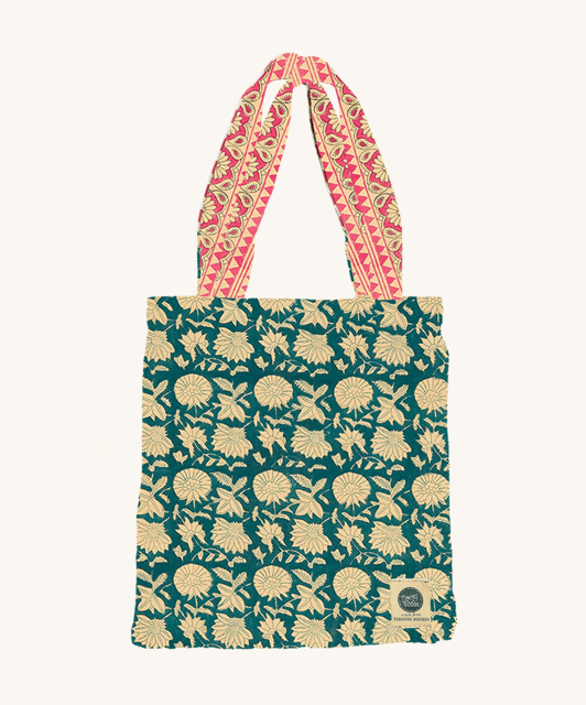 Doing Goods Lullaby double plaid in tote bag - 1.40.30.088.045.5