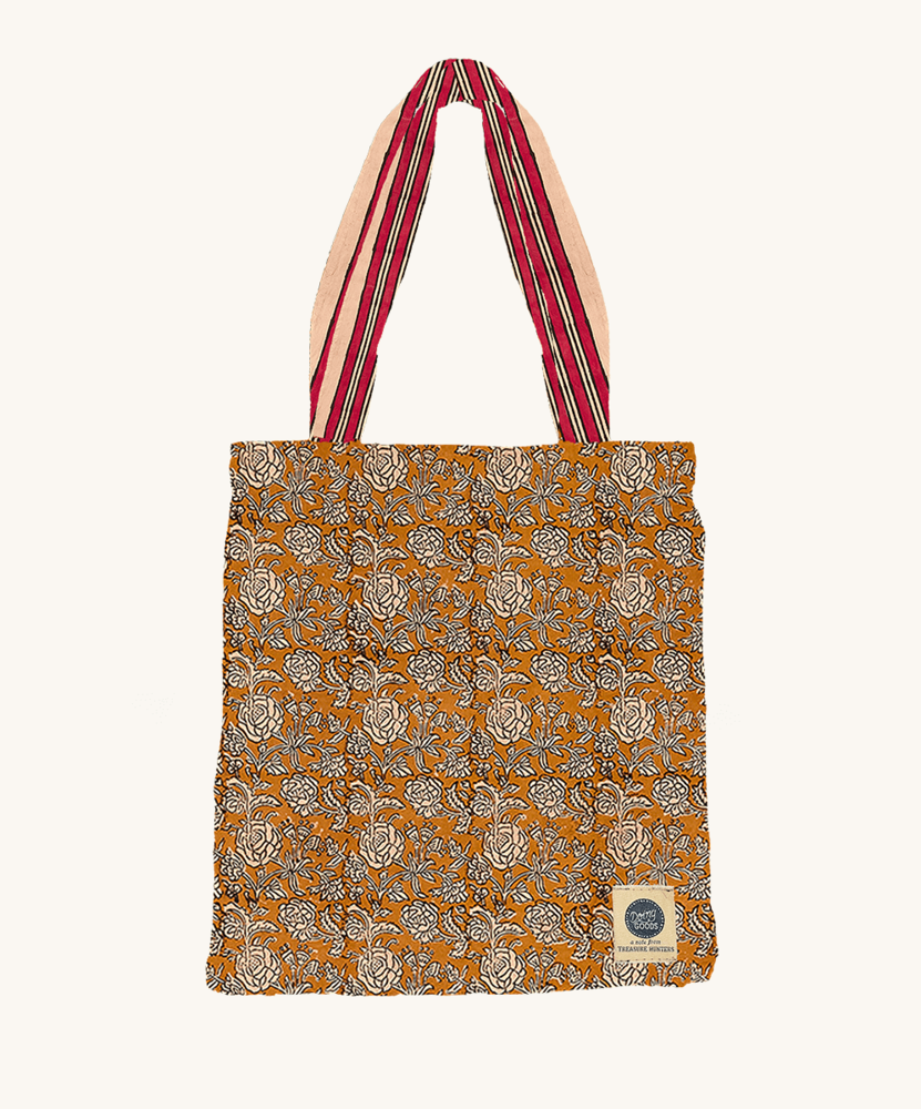 Doing Goods Doppio plaid botanico in tote bag - 1.40.30.078.008.5