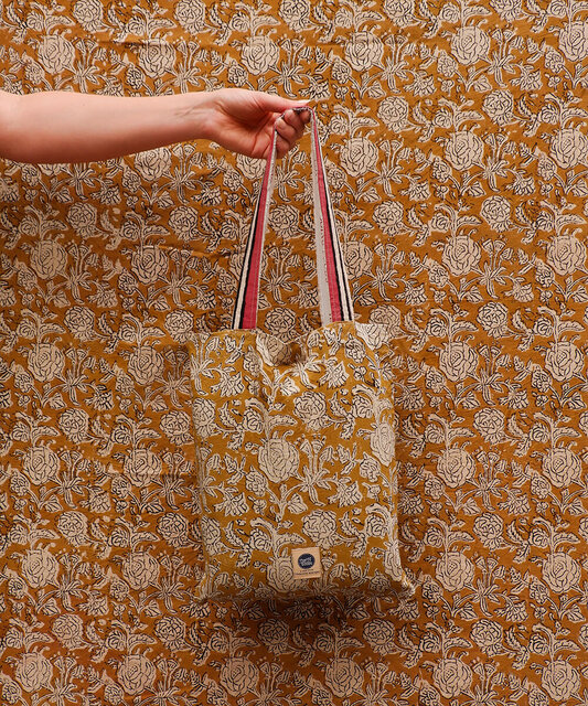 Doing Goods Botanical cuadros dobles en bolso tote - 1.40.30.078.008.5