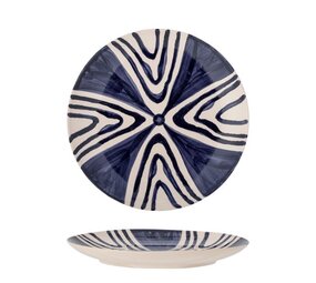 Bloomingville Shama assiettes bleues Ø20.5cm set de 6 pièces Bloomingville Shama assiettes bleues Ø20.5cm set de 6 pièces