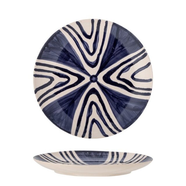 Bloomingville Assiettes Shama bleu Ø20.5cm set de 6 pièces - 82060431