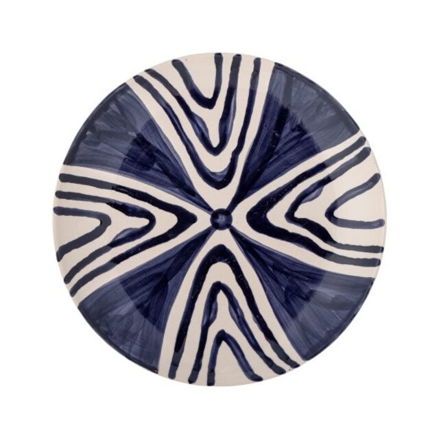Bloomingville Assiettes Shama bleu Ø20.5cm set de 6 pièces - 82060431