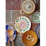 Bloomingville Shama borden oranje Ø20,5cm set van 6 stuks - 82060432 Bloomingville Shama borden oranje Ø20,5cm set van 6 stuks - 82060432