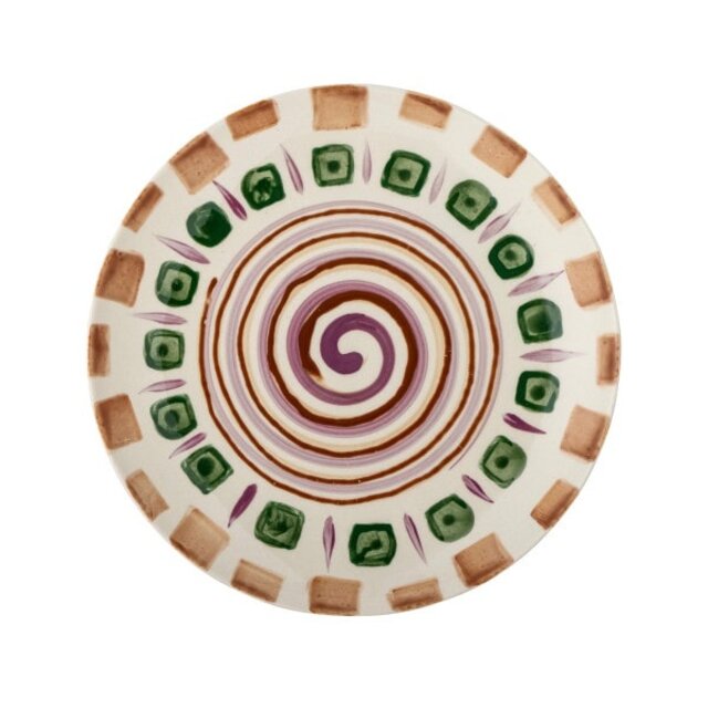 Bloomingville Shama borden groen Ø20,5cm set van 6 stuks - 82060433