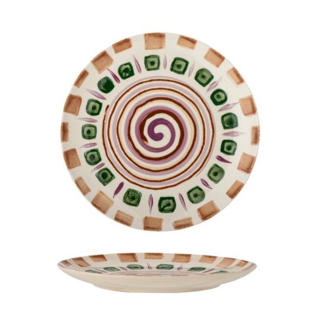 Bloomingville Shama borden groen Ø20,5cm set van 6 stuks - 82060433