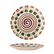 Bloomingville Shama borden groen Ø20,5cm set van 6 stuks - 82060433 Bloomingville Shama borden groen Ø20,5cm set van 6 stuks - 82060433