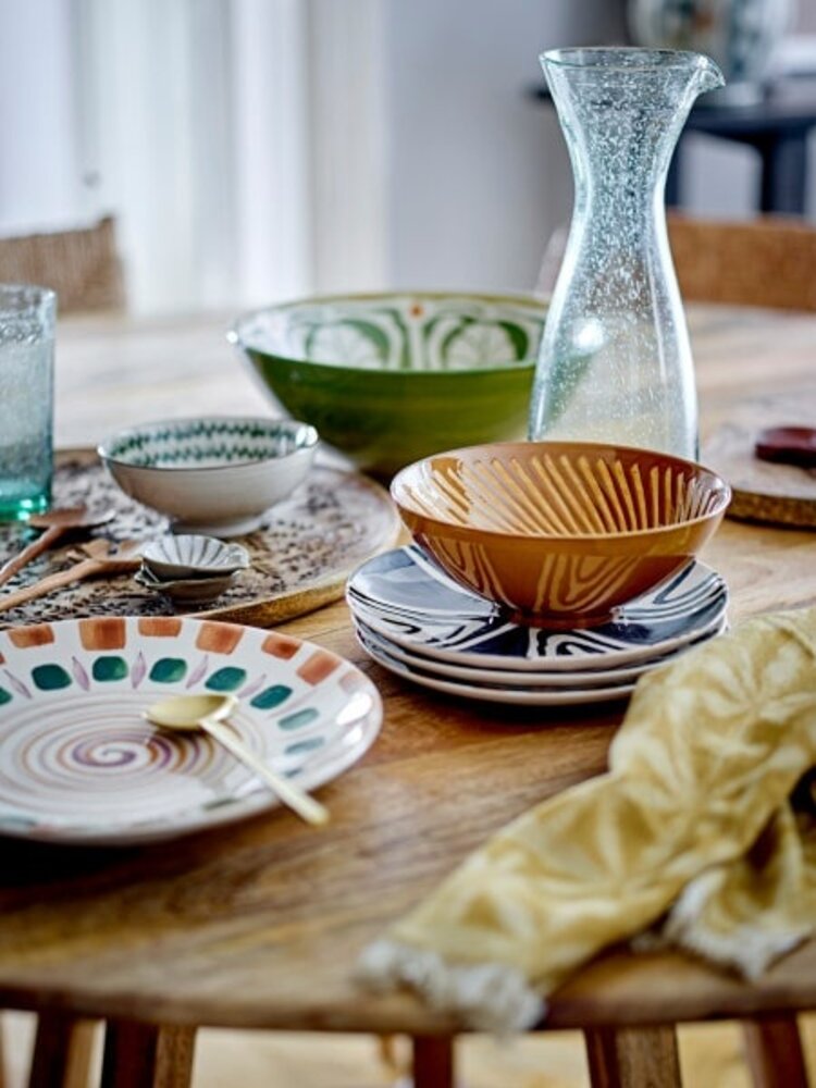 Bloomingville Shama plates green Ø27cm set of 6 pieces - 82060434 Bloomingville Shama plates green Ø27cm set of 6 pieces - 82060434