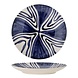 Bloomingville Shama borden blauw Ø27cm set van 6 stuks - 82060435 Bloomingville Shama borden blauw Ø27cm set van 6 stuks - 82060435