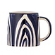 Bloomingville Shama mokken blauw set van 6 stuks - 82060440 Bloomingville Shama mokken blauw set van 6 stuks - 82060440