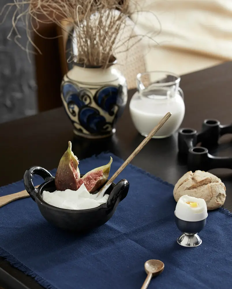 Nordal Juniper schaal zwart set van 4 stuks - 9187 Nordal Juniper schaal zwart set van 4 stuks - 9187