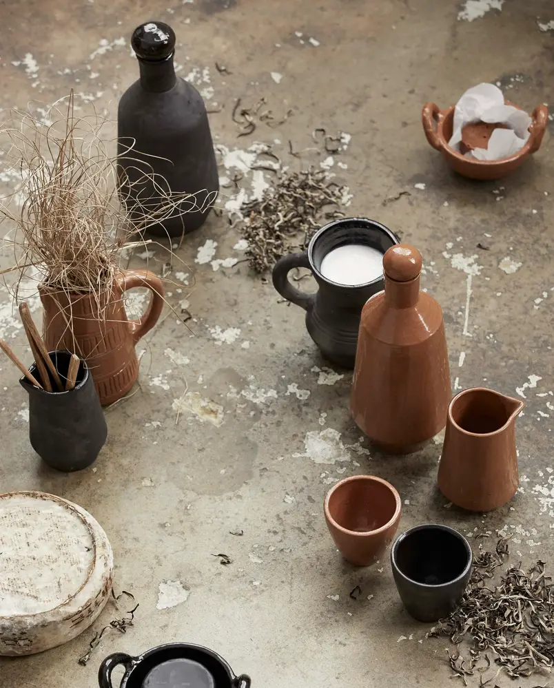 Nordal Tasses en genévrier marron set de 6 pièces - 9198