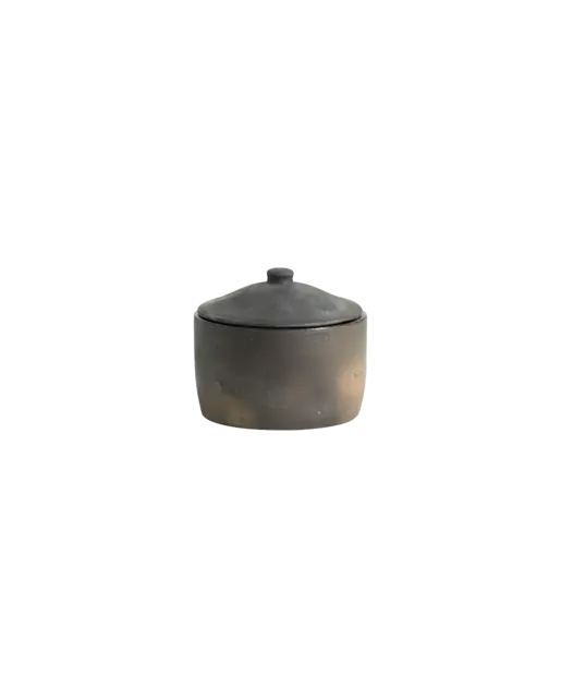 Nordal Juniper pot met deksel zwart - 9192