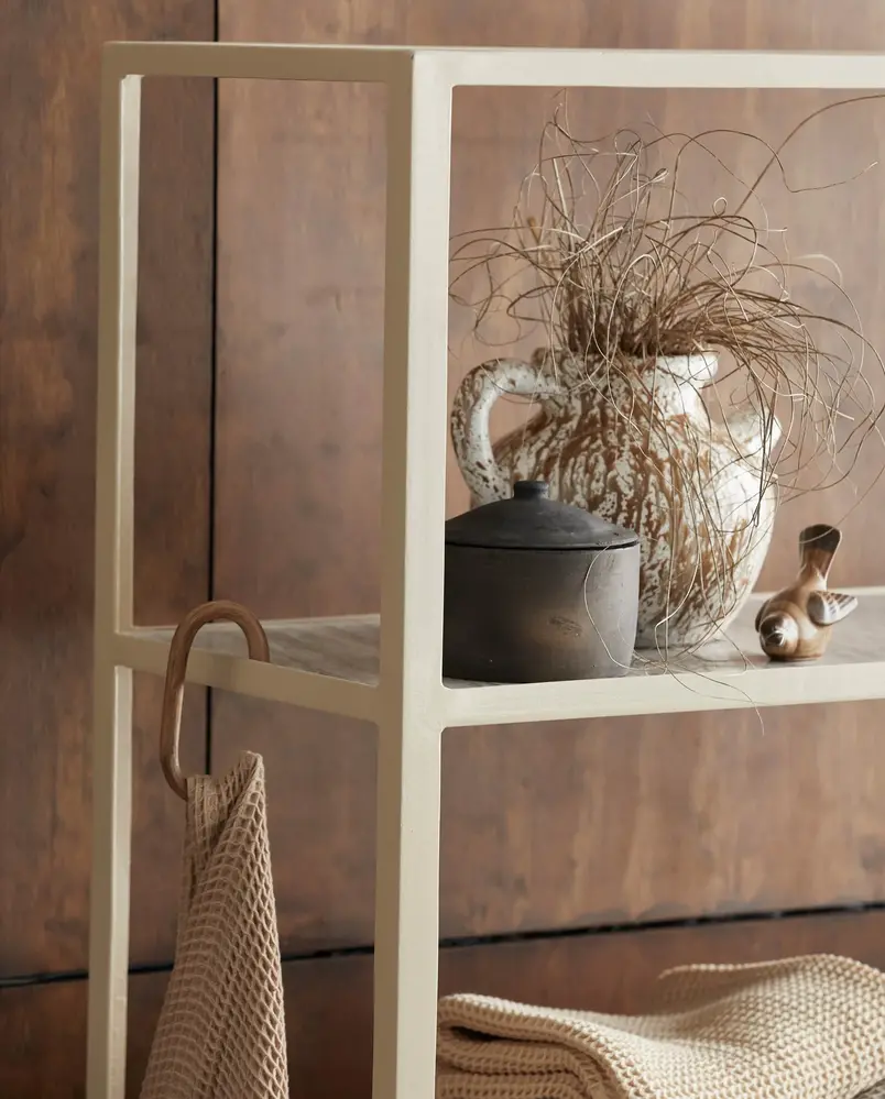 Nordal Vaso in ginepro con coperchio nero - 9192