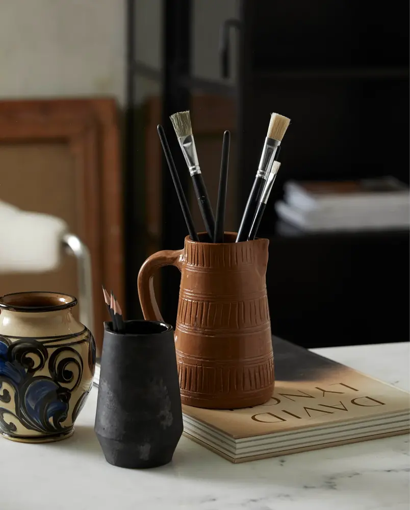 Nordal Juniper jug with handle brown - 9190 Nordal Juniper jug with handle brown - 9190