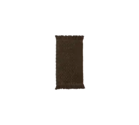 Nordal Luna bath mat dark brown