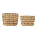 Bloomingville Indra manden set van 2 stuks - 82064111 Bloomingville Indra manden set van 2 stuks - 82064111