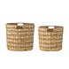 Bloomingville Indra manden naturel set van 2 stuks - 82064179 Bloomingville Indra manden naturel set van 2 stuks - 82064179