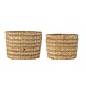 Bloomingville Indra manden naturel set van 2 stuks - 82064179 Bloomingville Indra manden naturel set van 2 stuks - 82064179