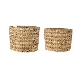 Bloomingville Indra manden naturel set van 2 stuks Bloomingville Indra manden naturel set van 2 stuks