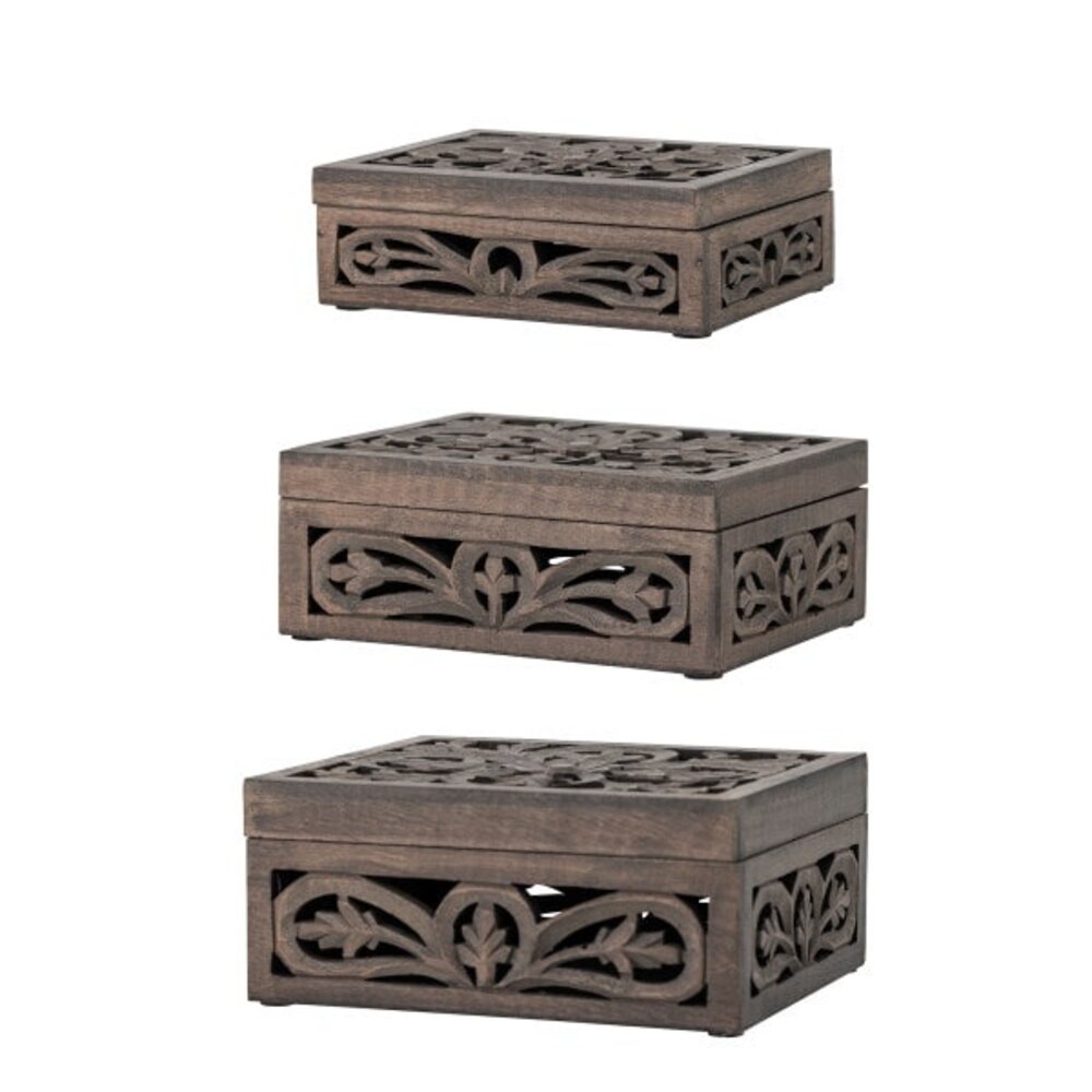 Bloomingville Cajas de almacenamiento Etta, juego de 3 piezas - 82064072