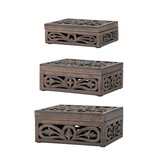 Bloomingville Etta opbergboxen set van 3 stuks  - 82064072 Bloomingville Etta opbergboxen set van 3 stuks  - 82064072