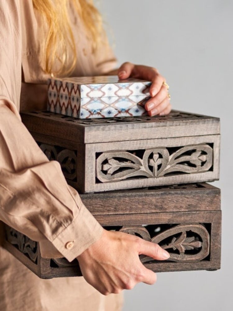 Bloomingville Etta storage boxes set of 3 pieces - 82064072 Bloomingville Etta storage boxes set of 3 pieces - 82064072