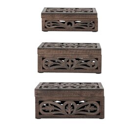 Bloomingville Boîtes de rangement Etta lot de 3 pièces