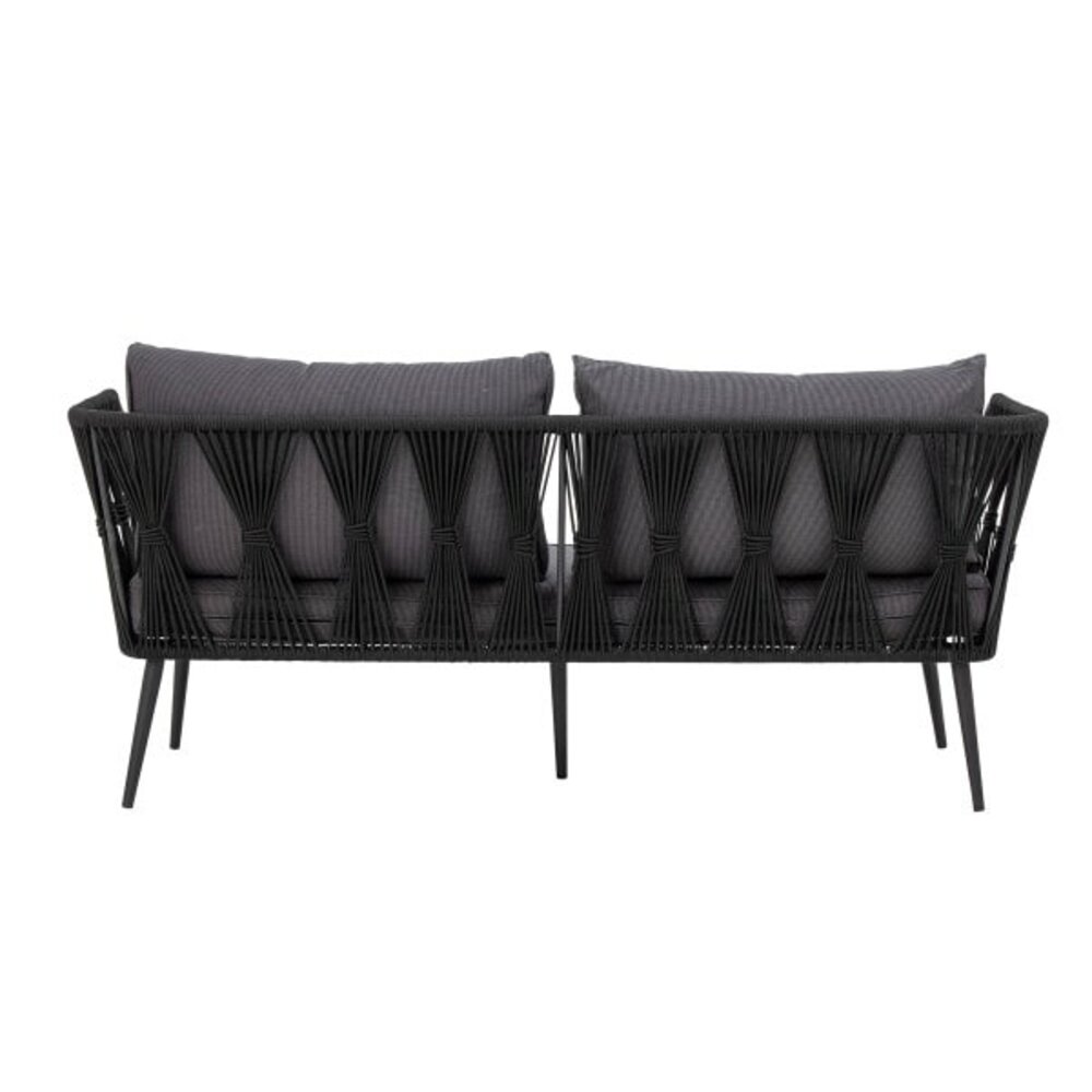 Bloomingville Pavone bank zwart - 82064276 Bloomingville Pavone bank zwart - 82064276