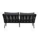 Bloomingville Pavone bank zwart - 82064276 Bloomingville Pavone bank zwart - 82064276