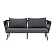 Bloomingville Pavone bank zwart - 82064276 Bloomingville Pavone bank zwart - 82064276
