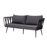 Bloomingville Pavone bank zwart - 82064276 Bloomingville Pavone bank zwart - 82064276