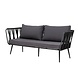 Bloomingville Pavone bank zwart - 82064276 Bloomingville Pavone bank zwart - 82064276