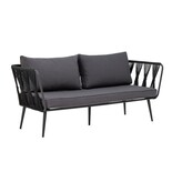 Bloomingville Pavone bank zwart - 82064276 Bloomingville Pavone bank zwart - 82064276
