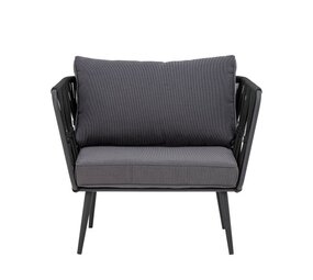 Bloomingville Pavone loungestoel zwart Bloomingville Pavone loungestoel zwart