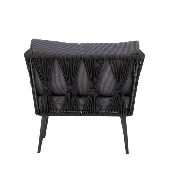 Bloomingville Chaise longue Pavone noir - 82064275 Bloomingville Chaise longue Pavone noir - 82064275